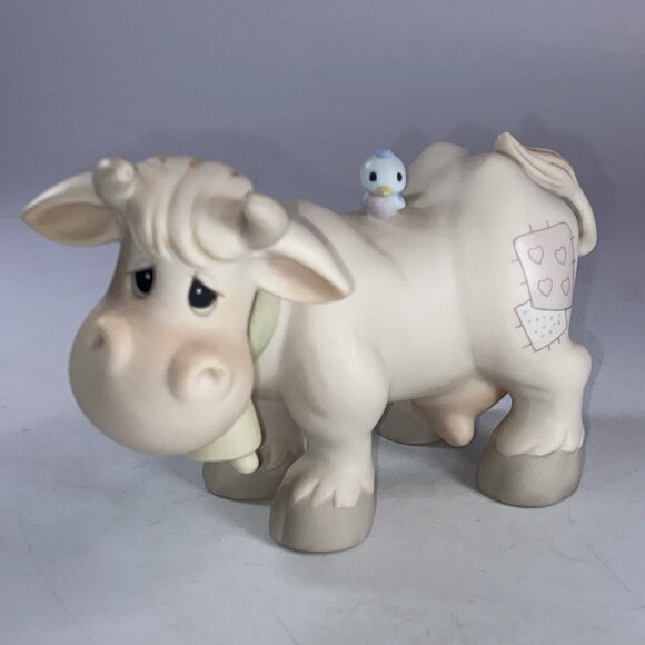 Vintage Jonathan & David Precious Moments Nativity Cow 1981 Enesco Bisque E5638 - Picture 3 of 14